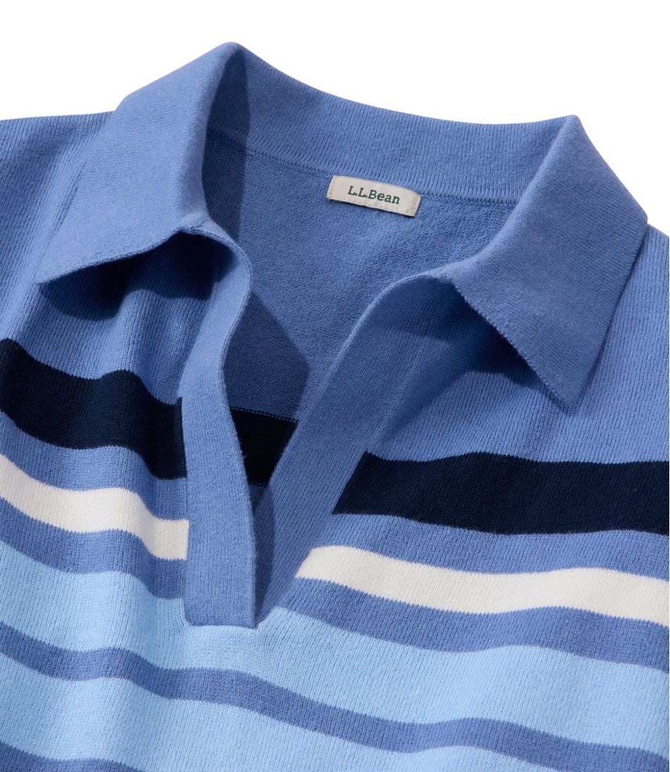 L.L.BeanWomen's Cotton/Cashmere Sweater, Polo Stripe