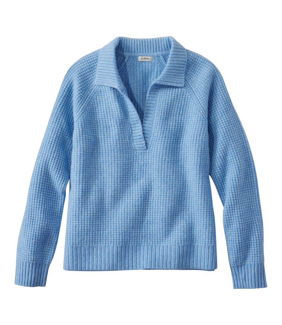 L.L.BeanWomen's SuperSoft Waffle Sweater, Polo