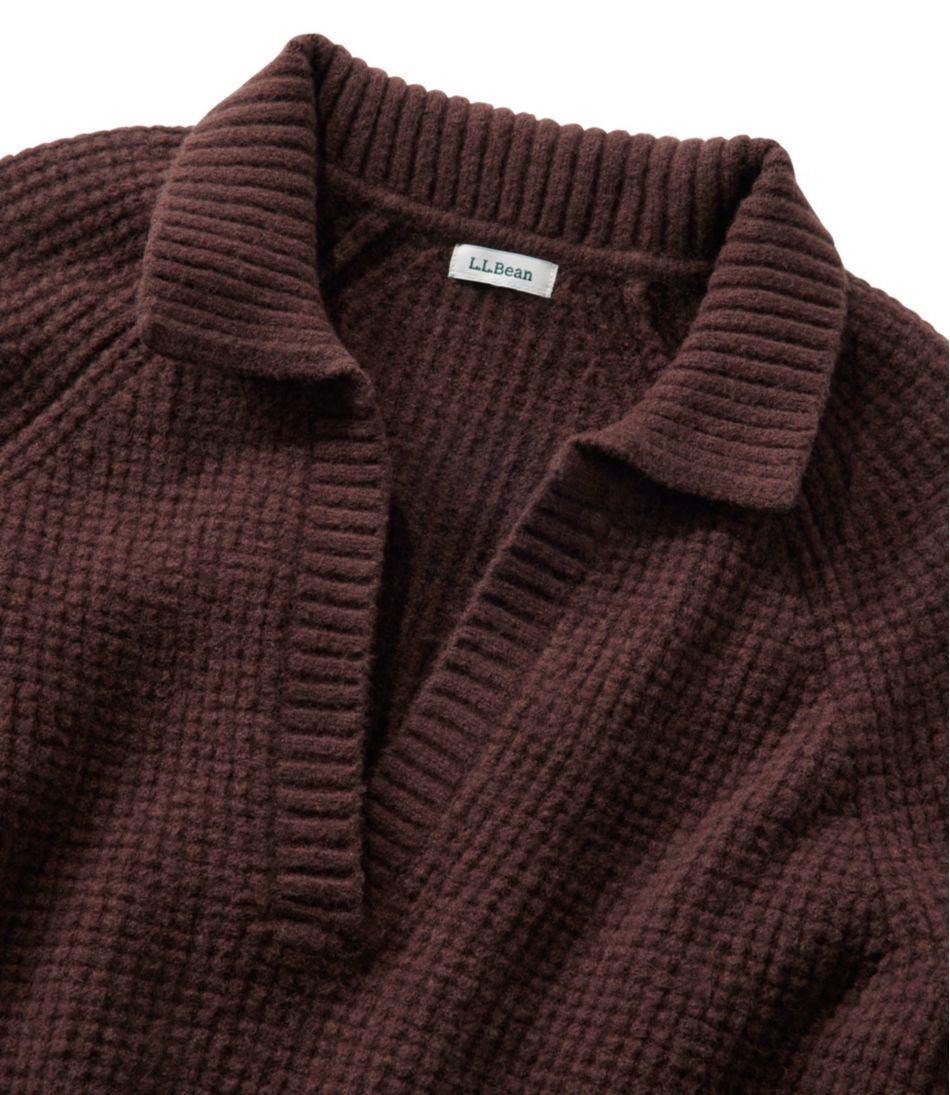 L.L.BeanWomen's SuperSoft Waffle Sweater, Polo