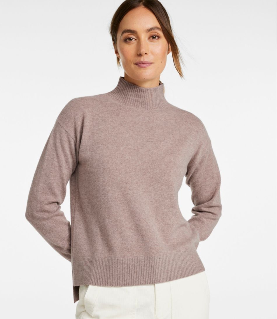 L.L.BeanWomen's Classic Cashmere Sweater, Relaxed Mockneck