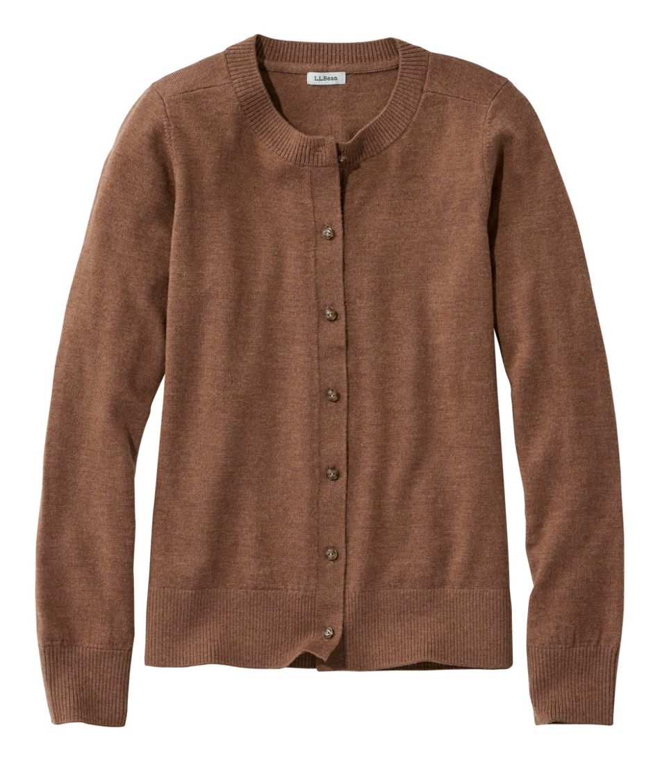 L.L.BeanWomen's Essential Merino Wool Sweater, Cardigan