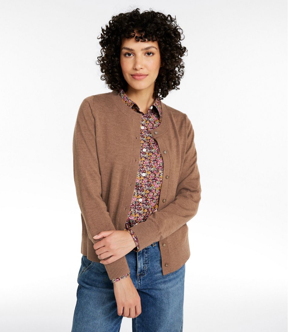 L.L.BeanWomen's Essential Merino Wool Sweater, Cardigan