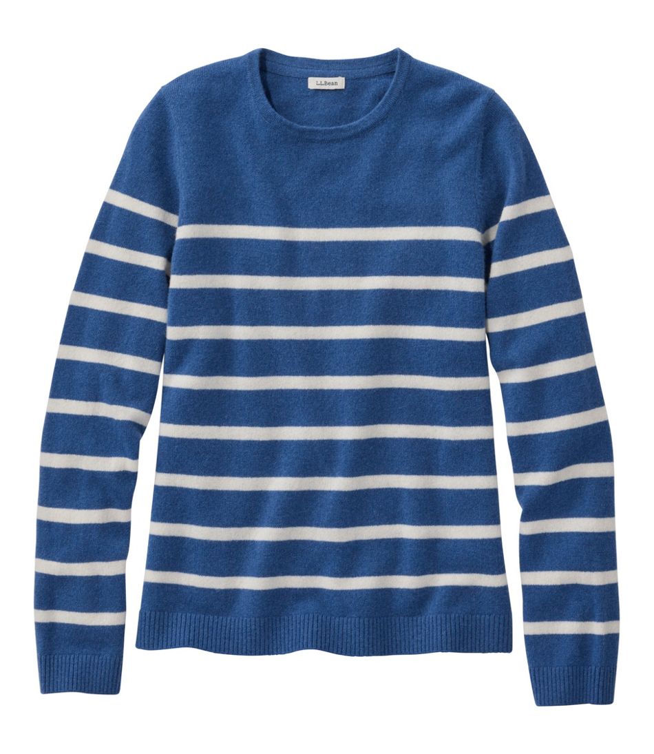 L.L.BeanWomen's Classic Cashmere Sweater, Crewneck Stripe