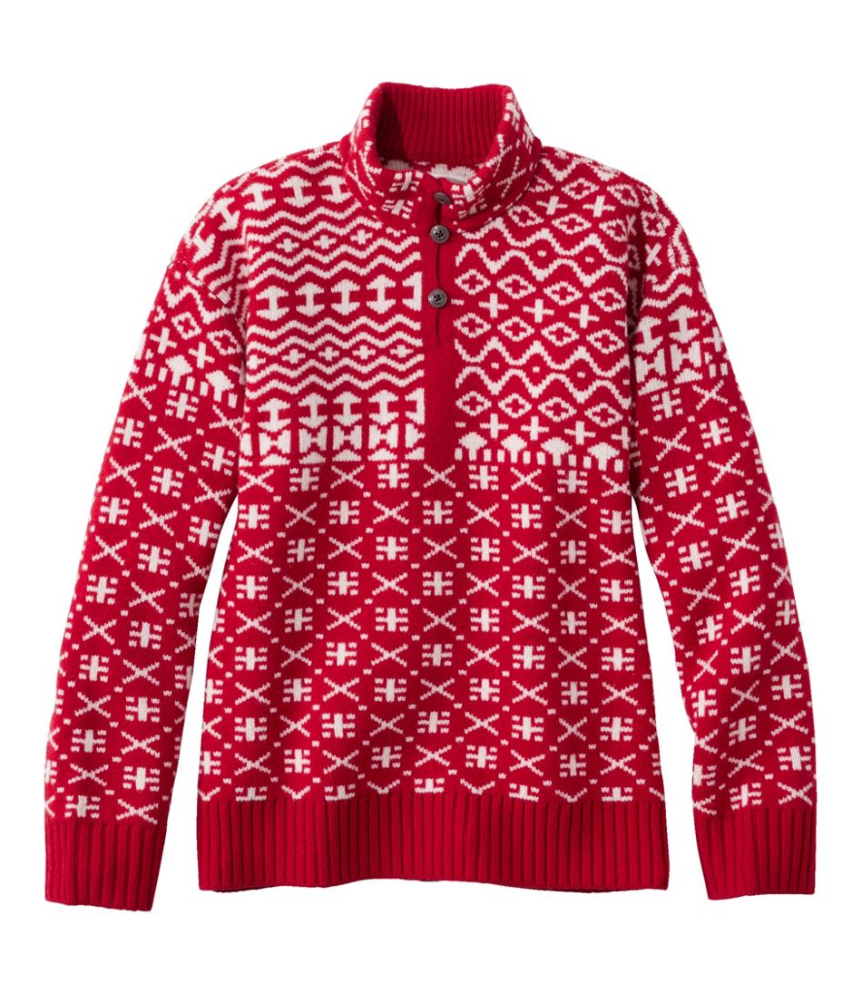 L.L.BeanWomen's Signature Kingfield Merino Wool Sweater, Fair Isle