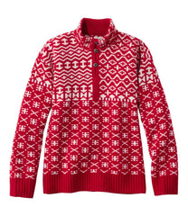 L.L.BeanWomen's Signature Kingfield Merino Wool Sweater, Fair Isle