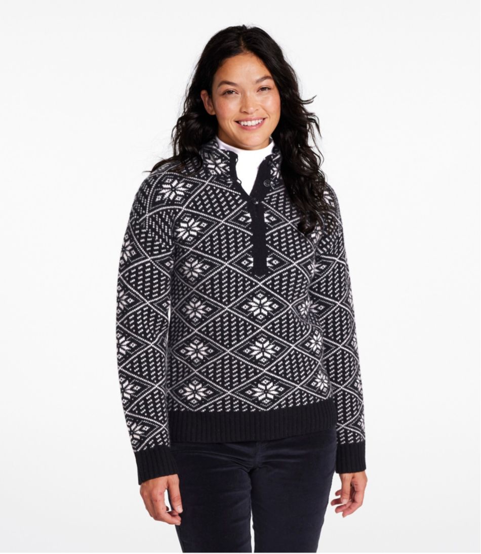 L.L.BeanWomen's Signature Kingfield Merino Wool Sweater, Fair Isle