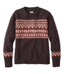L.L.BeanWomen's Cotton Ragg Sweater, Crewneck Fair Isle