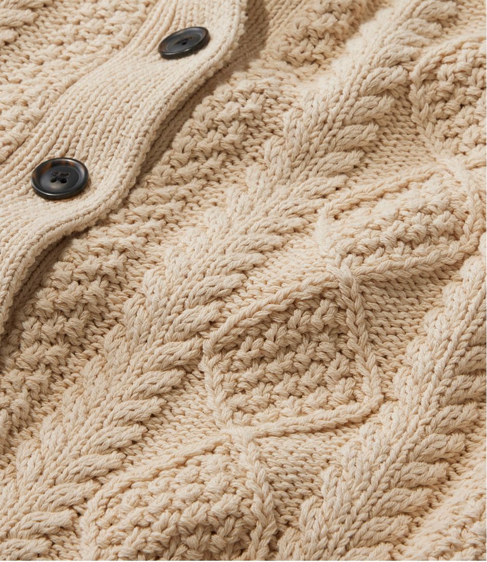 L.L.BeanWomen's Signature Cotton Fisherman Sweater, Short Cardigan