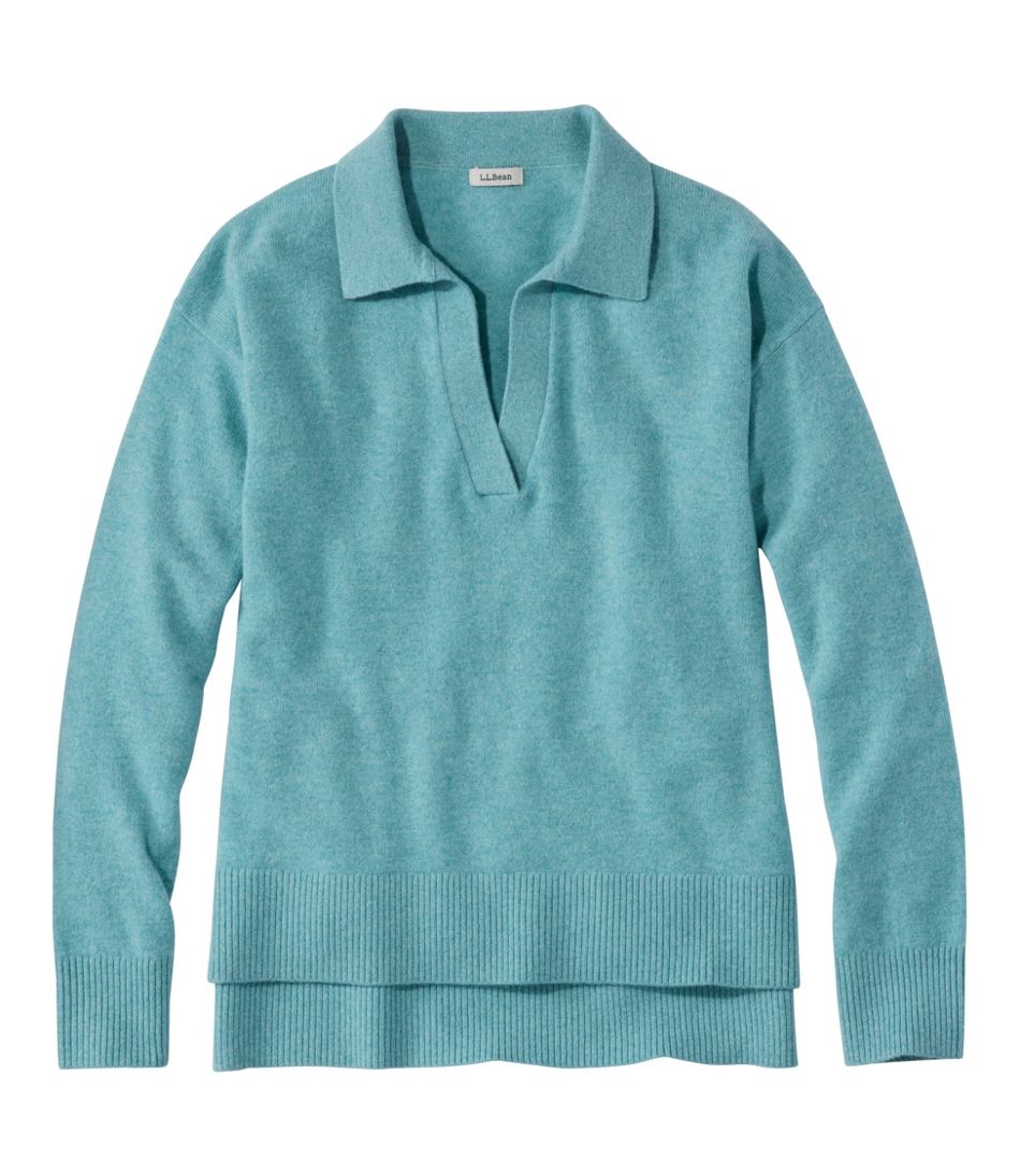 L.L.BeanWomen's Classic Cashmere Sweater, Relaxed Polo