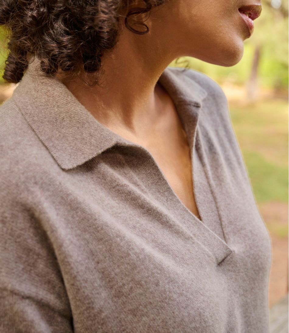 L.L.BeanWomen's Classic Cashmere Sweater, Relaxed Polo