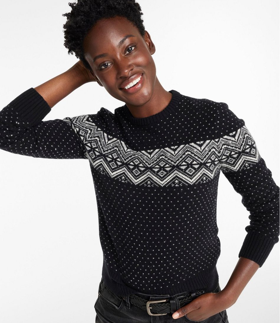 L.L.BeanWomen's Signature Camp Merino Wool Sweater, Pullover Novelty