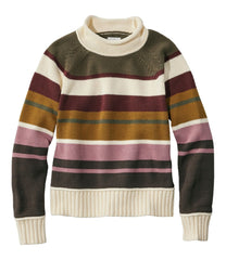 L.L.BeanWomen's Signature Original Cotton Sweater, Rollneck Stripe