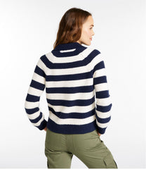 L.L.BeanWomen's SuperSoft Waffle Sweater, Polo Stripe