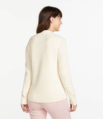 L.L.BeanWomen's Basketweave Sweater, Button-Front Cardigan