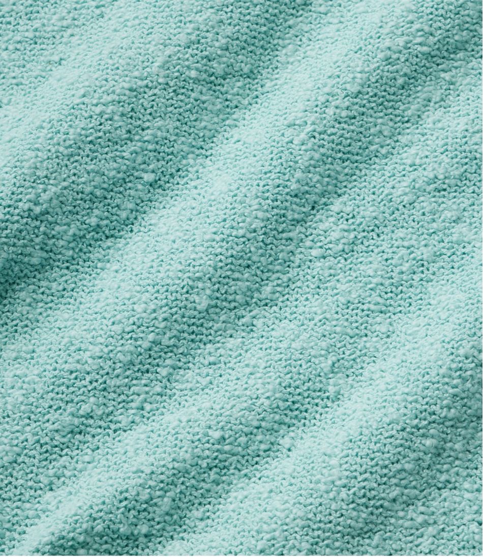 L.L.BeanWomen's Midweight Cotton Slub Sweater, Henley Short-Sleeve