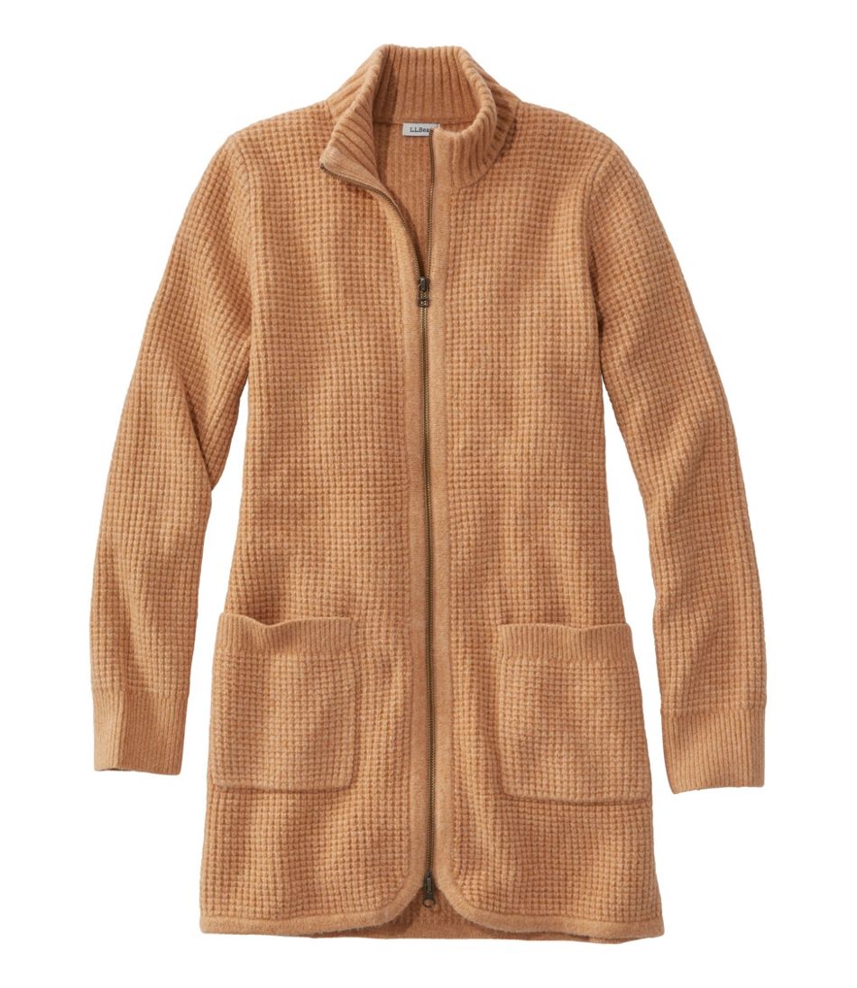 L.L.BeanWomen's SuperSoft Waffle Sweater, Coatigan