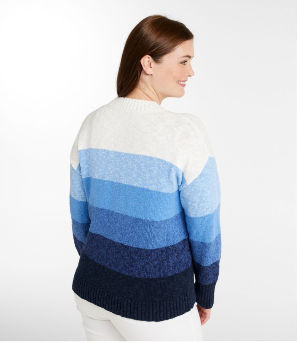 L.L.BeanWomen's Cotton Ragg Sweater, Crewneck Stripe
