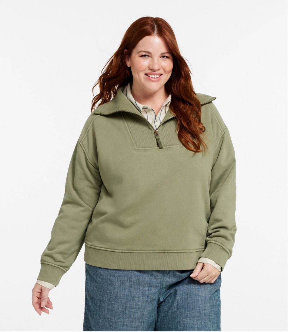 L.L.BeanWomen's Sunwashed Sweats, Quarter-Zip