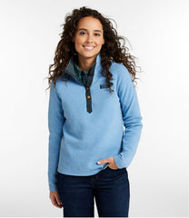 L.L.BeanWomen's Lakewashed Double-Knit Quarter-Snap
