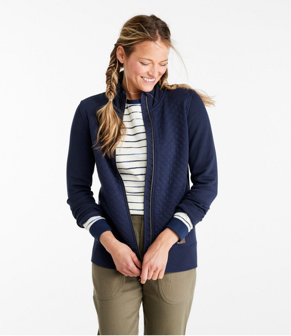L.L.BeanWomen's Quilted Full-Zip Sweatshirt