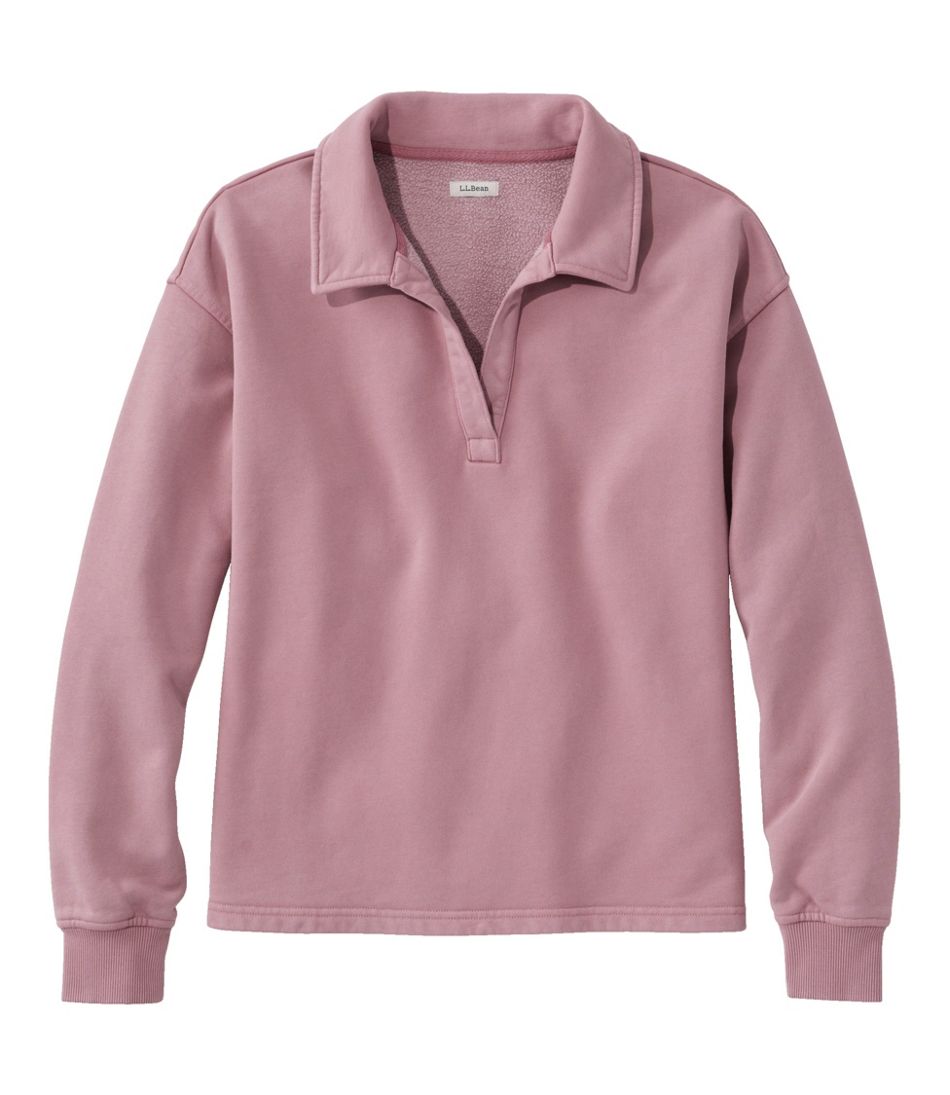 L.L.BeanWomen's Sunwashed Sweats, Splitneck Polo