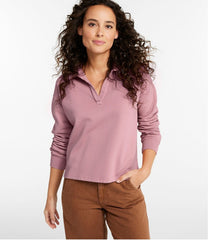 L.L.BeanWomen's Sunwashed Sweats, Splitneck Polo