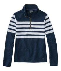 L.L.BeanWomen's Peaks Island Quarter-Zip Pullover, Stripe