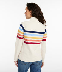L.L.BeanWomen's Peaks Island Quarter-Zip Pullover, Stripe