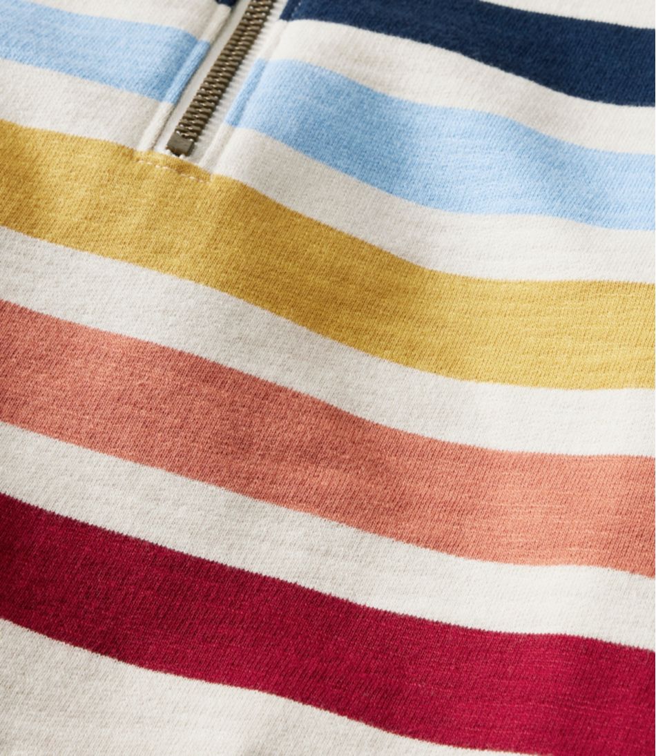L.L.BeanWomen's Peaks Island Quarter-Zip Pullover, Stripe