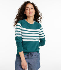 L.L.BeanWomen's Peaks Island Crewneck, Stripe