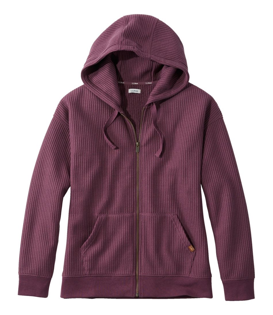 L.L.BeanWomen's Birchwood Brushed Waffle Full-Zip Hoodie
