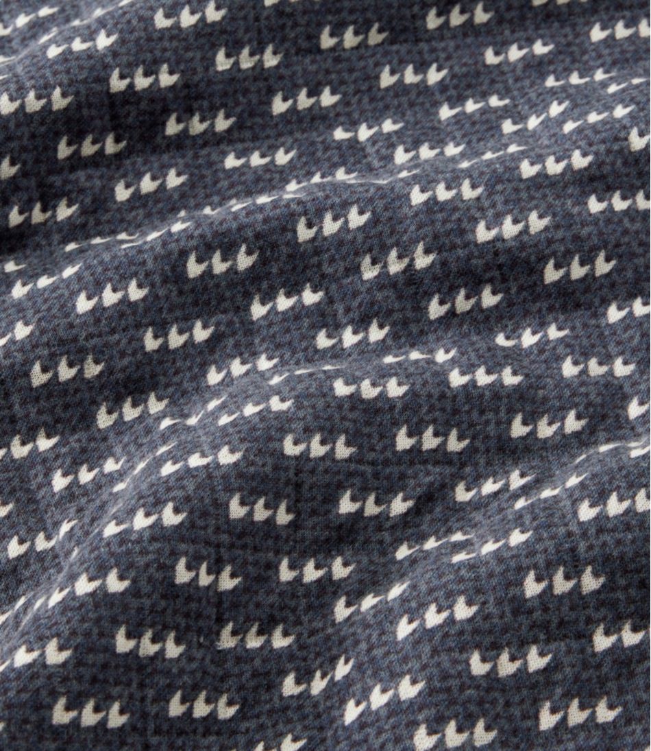 L.L.BeanWomen's Quilted Sweatshirt, Snapneck Pullover Print