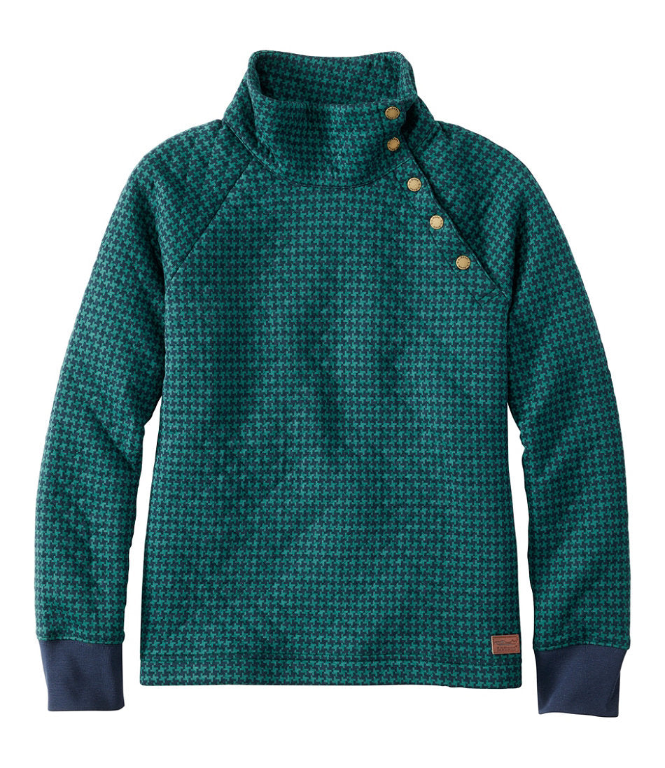 Deep Green/Classic Navy Houndstooth,X-Small