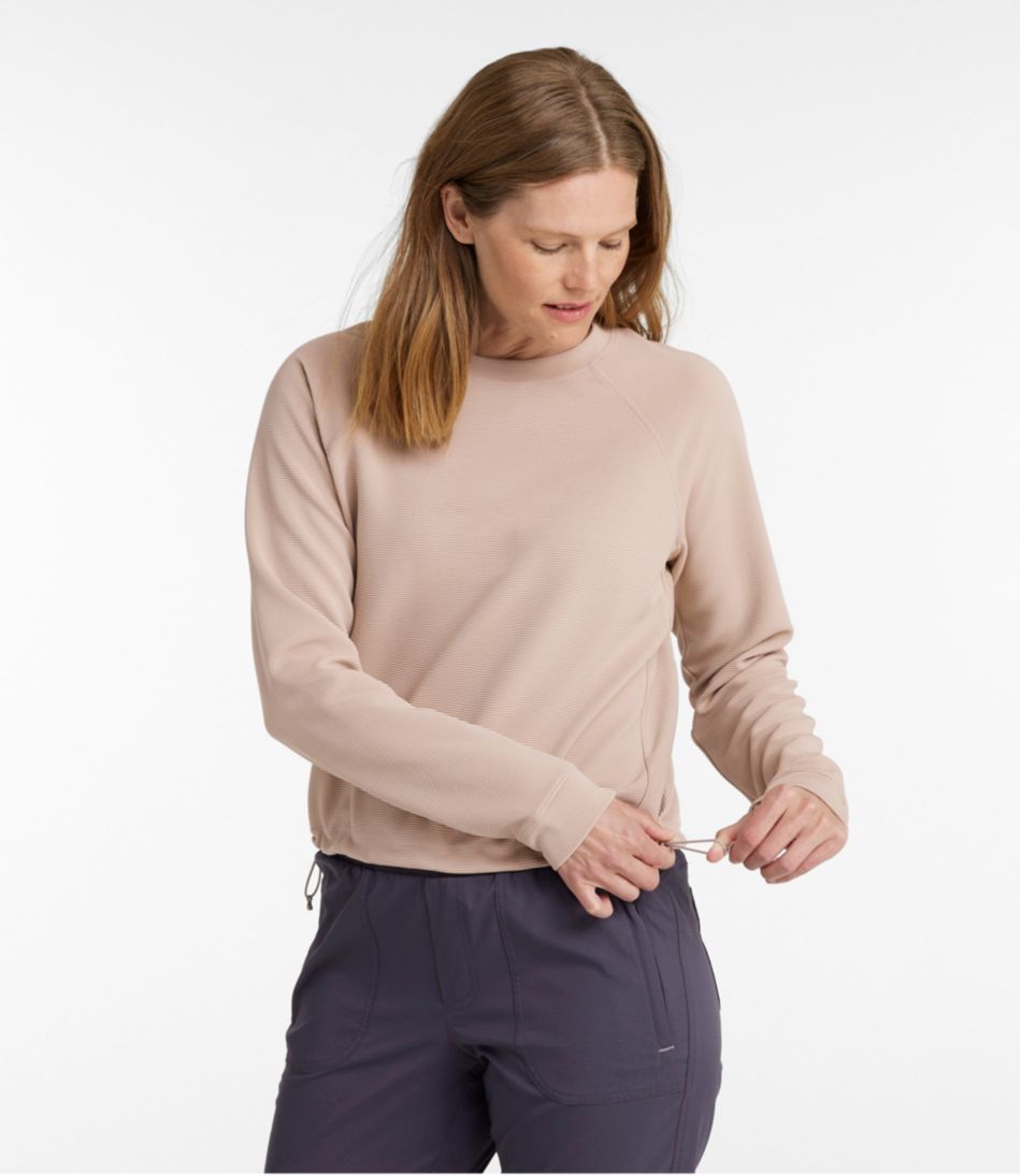 L.L.BeanWomen's VentureStretch Ottoman-Rib Pullover, Cropped
