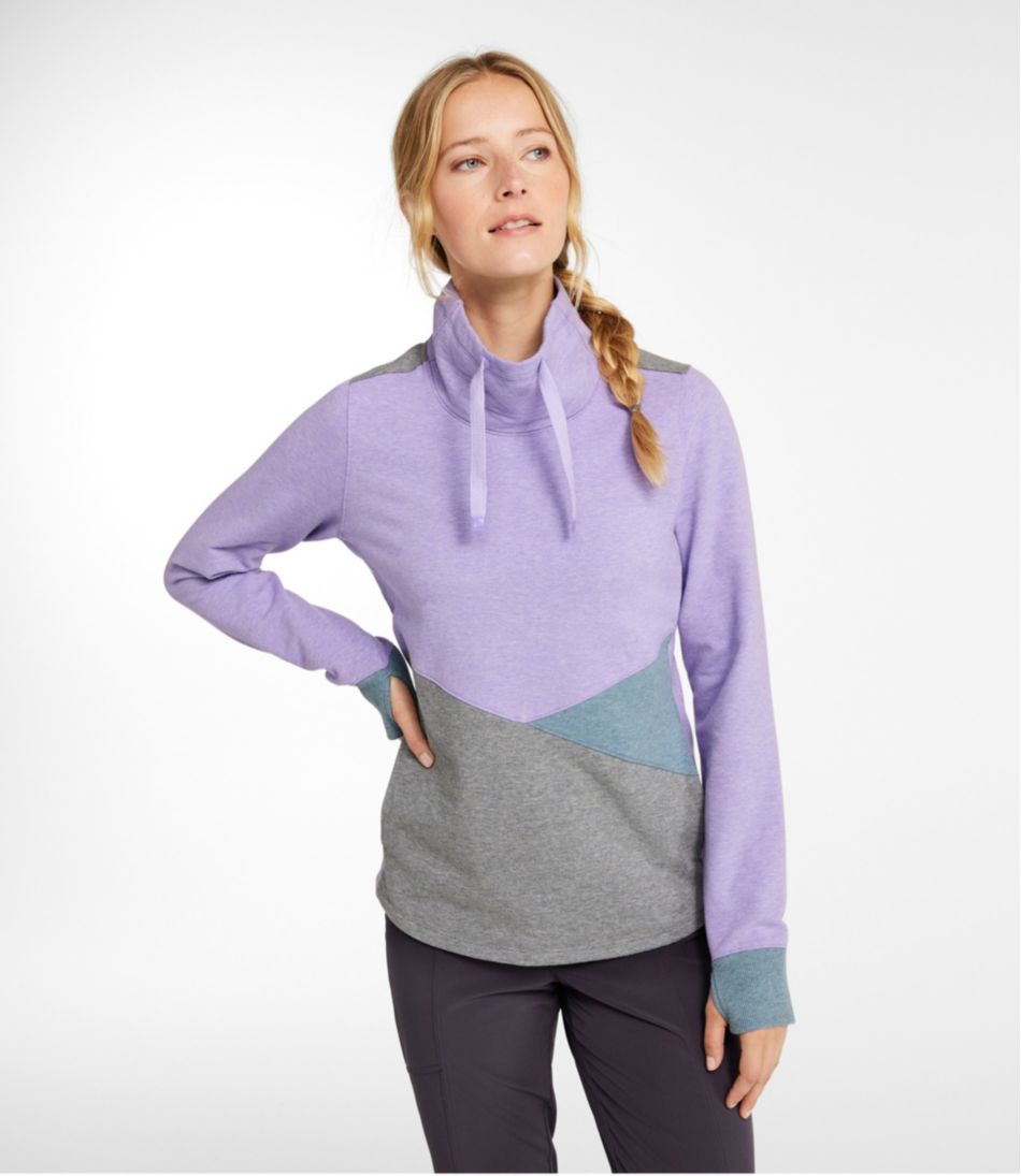 L.L.BeanWomen's Cozy Mixed-Knit Pullover, Colorblock