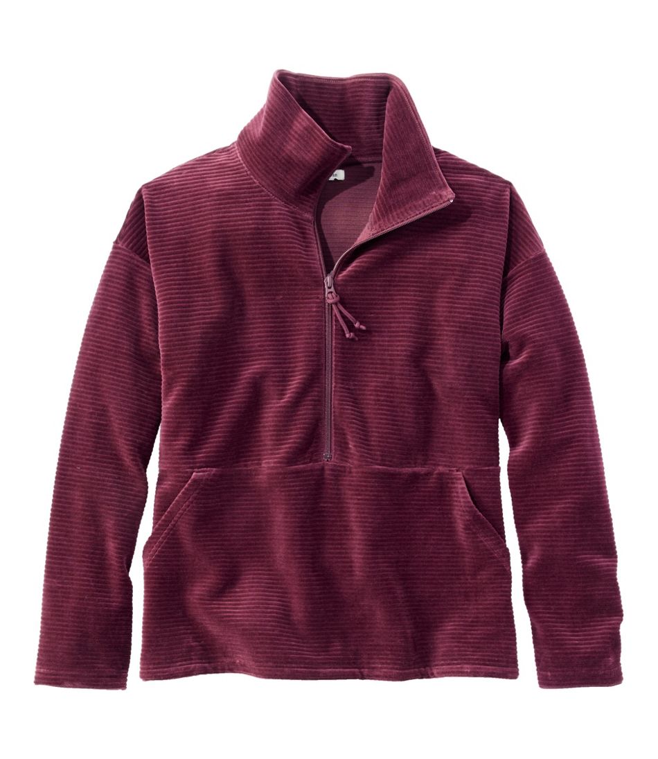 L.L.BeanWomen's Soft Stretch Corduroy Pullover, Half-Zip