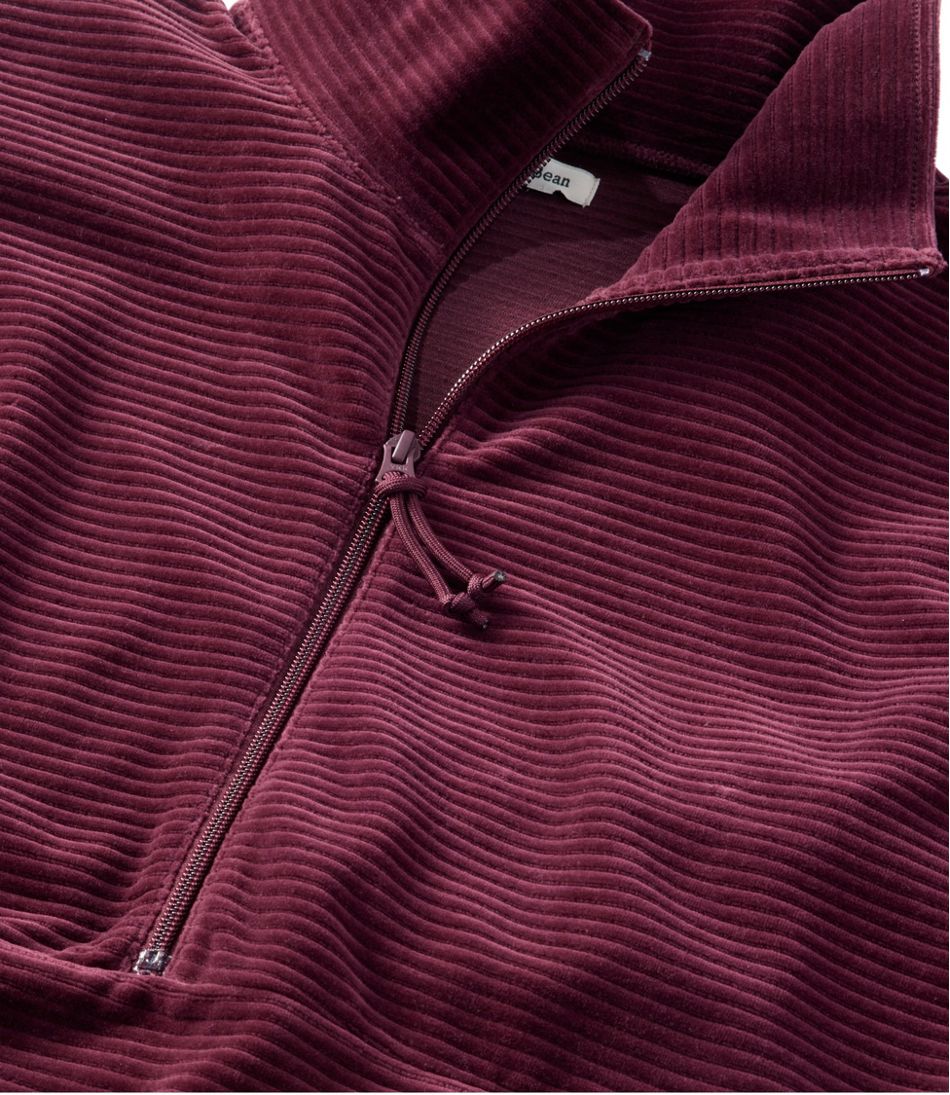 L.L.BeanWomen's Soft Stretch Corduroy Pullover, Half-Zip