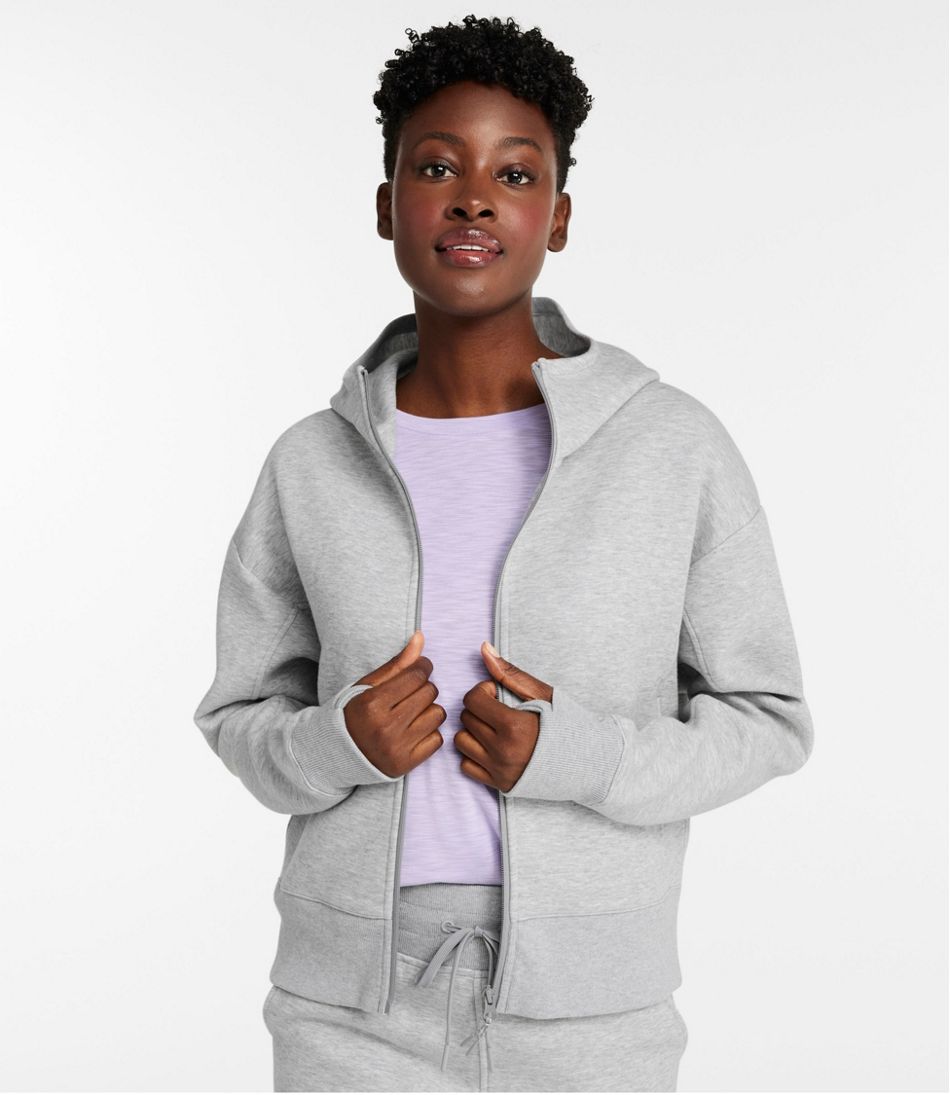 L.L.BeanWomen's Multisport Lifestyle Hoodie, Oversized Full-Zip