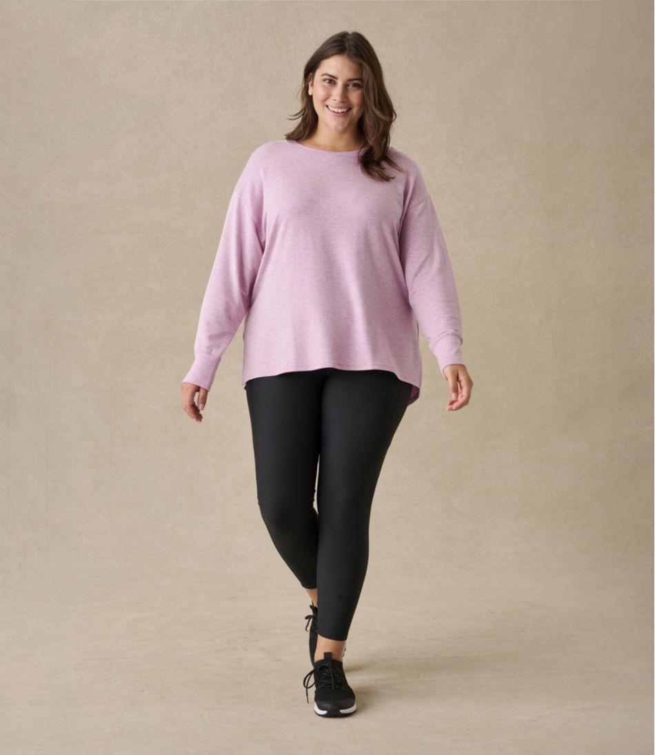 L.L.BeanWomen's SoftFlex Crewneck Dolman Sleeve Pullover