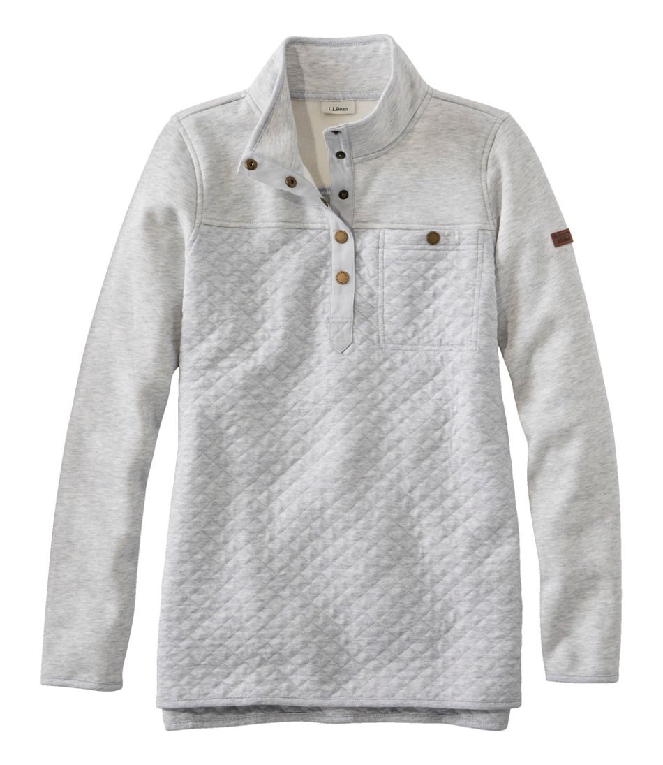 L.L.BeanWomen's Quilted Sweatshirt, Mockneck Tunic