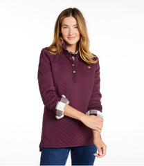 L.L.BeanWomen's Quilted Sweatshirt, Mockneck Tunic