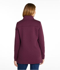 L.L.BeanWomen's Quilted Sweatshirt, Mockneck Tunic