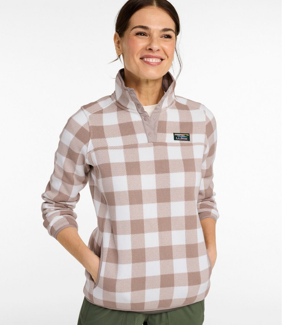 L.L.BeanWomen's Sweater Fleece Pullover, Print