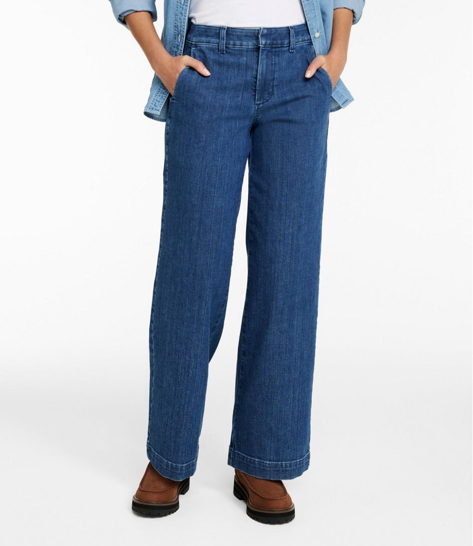 L.L.BeanWomen's True Shape Jeans, High-Rise Wide-Leg Trouser
