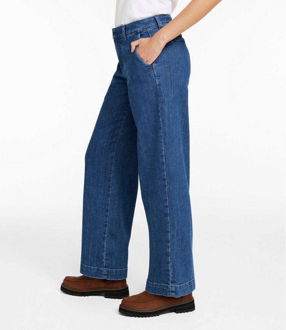 L.L.BeanWomen's True Shape Jeans, High-Rise Wide-Leg Trouser