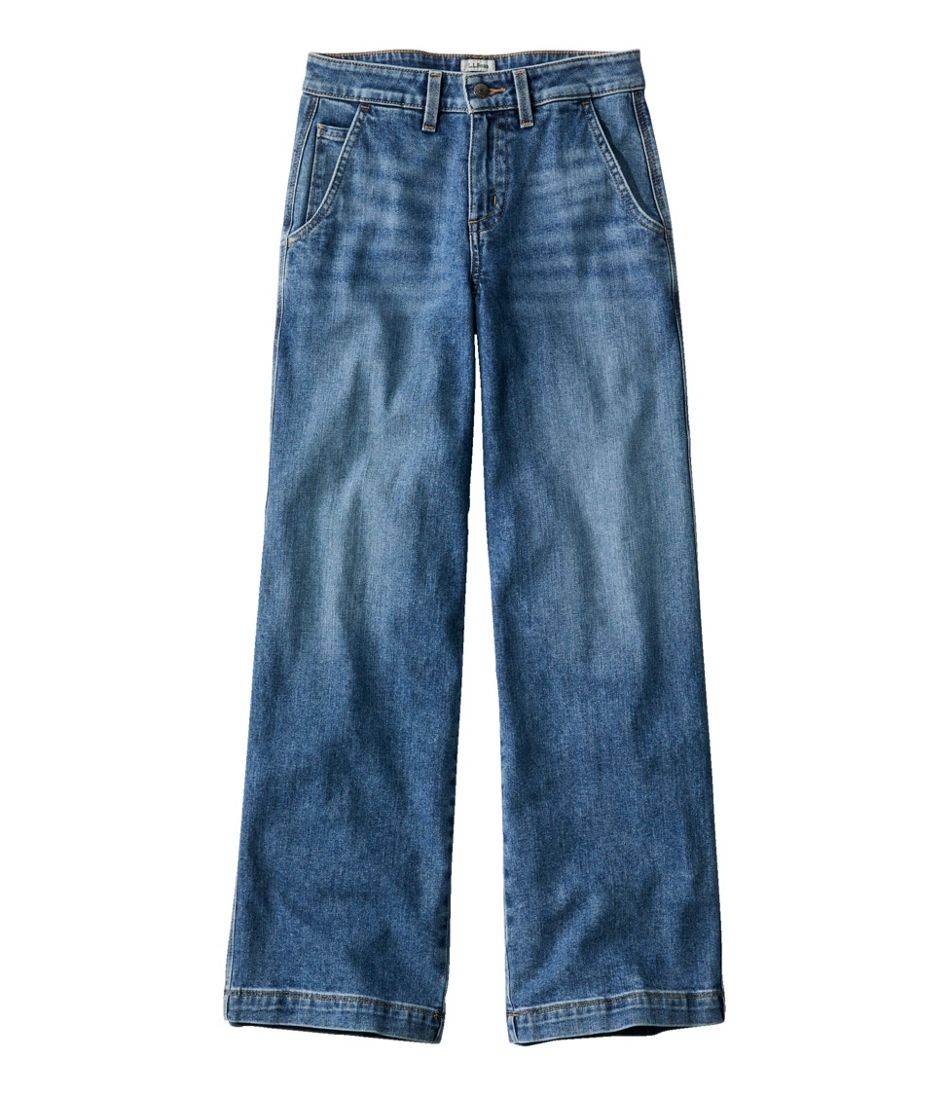 L.L.BeanWomen's 207 Vintage Jeans, High-Rise Wide-Leg