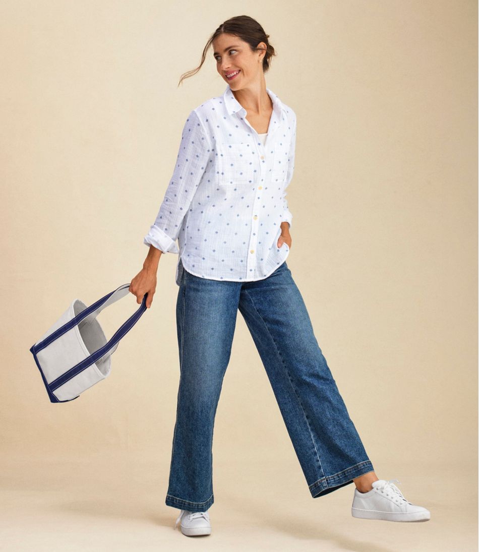 L.L.BeanWomen's 207 Vintage Jeans, High-Rise Wide-Leg