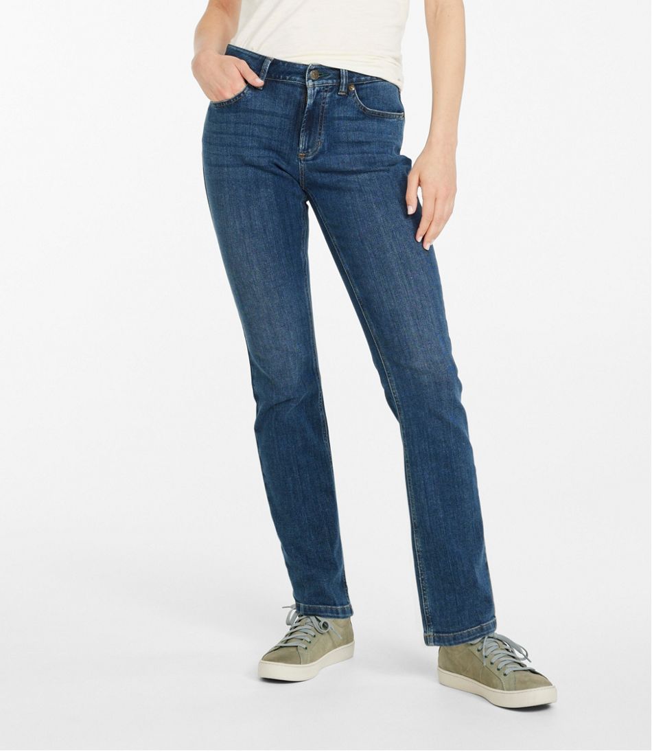 L.L.BeanWomen's BeanFlex® Jeans, Mid-Rise Straight-Leg