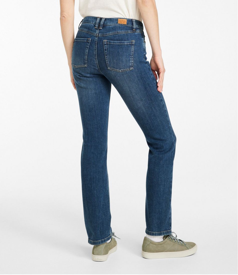 L.L.BeanWomen's BeanFlex® Jeans, Mid-Rise Straight-Leg