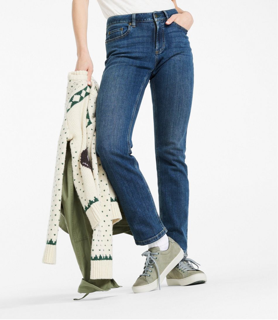L.L.BeanWomen's BeanFlex® Jeans, Mid-Rise Straight-Leg